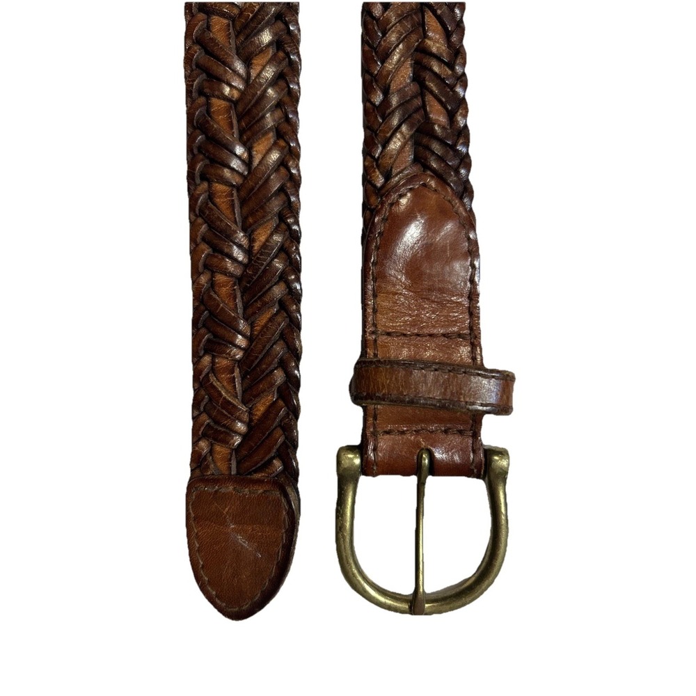 Marshall Fields VTG 90's Braided Leather Belt‎ Size 38